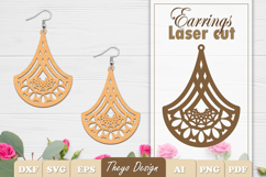 50 Design Earrings Lasercut | Mandala Earrings Design Bundle Product Image 29