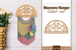 Hanger Macrame Laser Cut | Wood Frame Weaving Macrame Bundle Product Image 9
