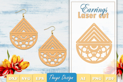 50 Design Earrings Laser Cut | Mandala Earrings Design Bundl Product Image 14