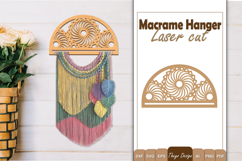 Hanger Macrame Laser Cut | Wood Frame Weaving Macrame Bundle Product Image 4
