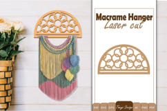 Hanger Macrame Laser Cut | Wood Frame Weaving Macrame Bundle Product Image 6