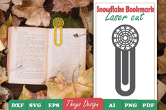 20 Design Snowflake Mandala Bookmark Papercut Svg Bundle Product Image 5