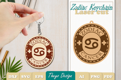 12 Design Zodiac Keychain Laser Cut | Zodiac SIgn Laser Cut Product Image 5
