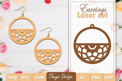 50 Design Earrings Laser Cut | Mandala Earrings Design Bundl Product Image 6