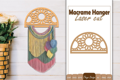 Hanger Macrame Laser Cut | Wood Frame Weaving Macrame Bundle Product Image 5