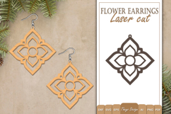 Earrings Laser Cut | Flower Earrings Design Product Image 1