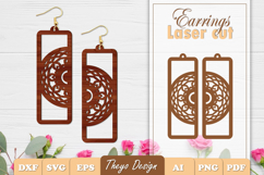 50 Design Earrings Laser Cut | Mandala Earrings Design Bundl Product Image 6