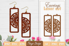 50 Design Earrings Laser Cut | Mandala Earrings Design Bundl Product Image 11