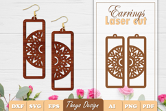 50 Design Earrings Laser Cut | Mandala Earrings Design Bundl Product Image 13
