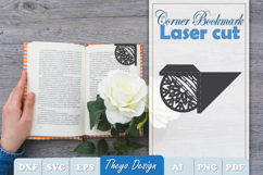Mandala Corner Bookmark Design Svg | Bookmark Laser cut Product Image 1