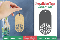 20 Design Snowflake Mandala Gift Tags Papercut Bundle Product Image 6