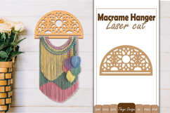 Hanger Macrame Laser Cut | Wood Frame Weaving Macrame Bundle Product Image 6