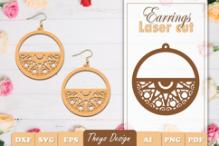 50 Design Earrings Laser Cut | Mandala Earrings Design Bundl Product Image 30