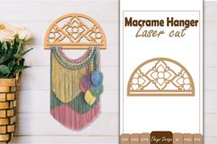 Hanger Macrame Laser Cut | Wood Frame Weaving Macrame Bundle Product Image 7