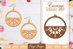 50 Design Earrings Laser Cut | Mandala Earrings Design Bundl Product Image 9
