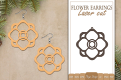 Earrings Laser Cut | Flower Earrings Design Product Image 1