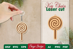 25 Design Christmas Keychain Laser Cut | Christmas Keychain Product Image 9