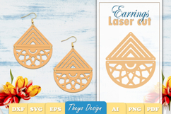 50 Design Earrings Laser Cut | Mandala Earrings Design Bundl Product Image 4