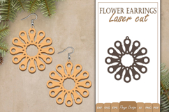 Earrings Laser Cut | Flower Earrings Design Product Image 1
