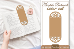 Mandala Bookmark papercut Svg | Bookmark Laser cut Product Image 1