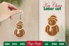 25 Design Christmas Keychain Laser Cut | Christmas Keychain Product Image 10