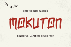 Mokuton | Japanese Handbrush Display Font Product Image 1
