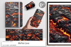 Digital Paper Molten Lava Product Image 1