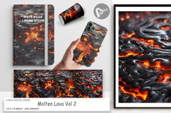 Digital Paper Molten Lava Product Image 1