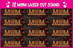 12 Mom Laser Cut Stand, Mother&#039;s Day Gift Product Image 1