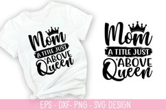Mom a title just above - Mother's Day SVG Design Product Image 1