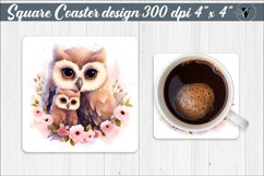 Square Coaster | Mom and baby sublimation Product Image 1
