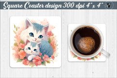 Square Coaster sublimation | Mom and baby Product Image 1