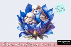 Mom and Baby Clipart, Mothers Day Sublimation, Parakeet PNG