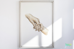 Mom and Baby Family Hands Clipart Bundle Product Image 5