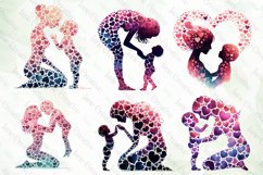 Mom And Baby Made Of Hearts Clipart Product Image 3