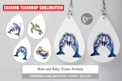 Mom and Baby Ocean Animals Earring Product Image 1