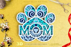 mom and paw svg template