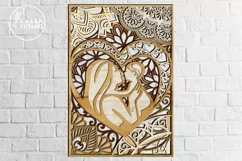 MOM BABY Laser Cut Files Mother's Day, Gift for Family Product Image 9