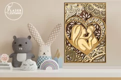 MOM BABY Laser Cut Files Mother's Day, Gift for Family Product Image 5
