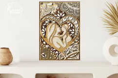 MOM BABY Laser Cut Files Mother's Day, Gift for Family Product Image 6