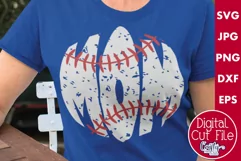 Grunge Mom Baseball | Sports Svg Design Cut File Product Image 1
