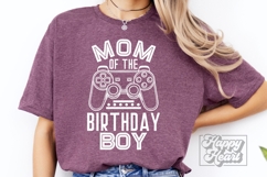 Mom Of The Birthday Boy Level Unlocked SVG Video Game PNG Product Image 2