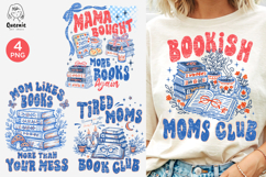 Tired Mom Book Club Motherhood Book Lover Cozy Reading Mama Product Image 1