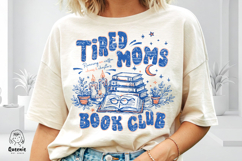 Tired Mom Book Club Motherhood Book Lover Cozy Reading Mama Product Image 2