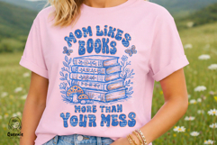 Tired Mom Book Club Motherhood Book Lover Cozy Reading Mama Product Image 3