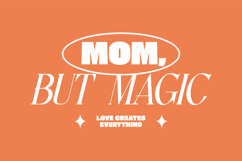 Mom But Magic Minimal Typography Quotes for T shirt Product Image 1