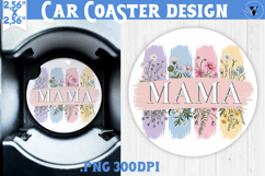 Mothers day Car Coaster | Brush stroke | MAMA Product Image 1