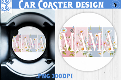 Mothers day Car Coaster | Brush stroke | MAMA Product Image 1