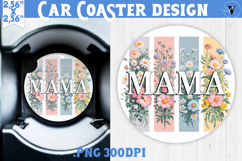 Mothers day Car Coaster | Brush stroke | MAMA Product Image 1