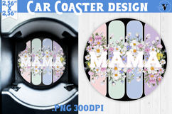 Mothers day Car Coaster | Brush stroke | MAMA Product Image 1